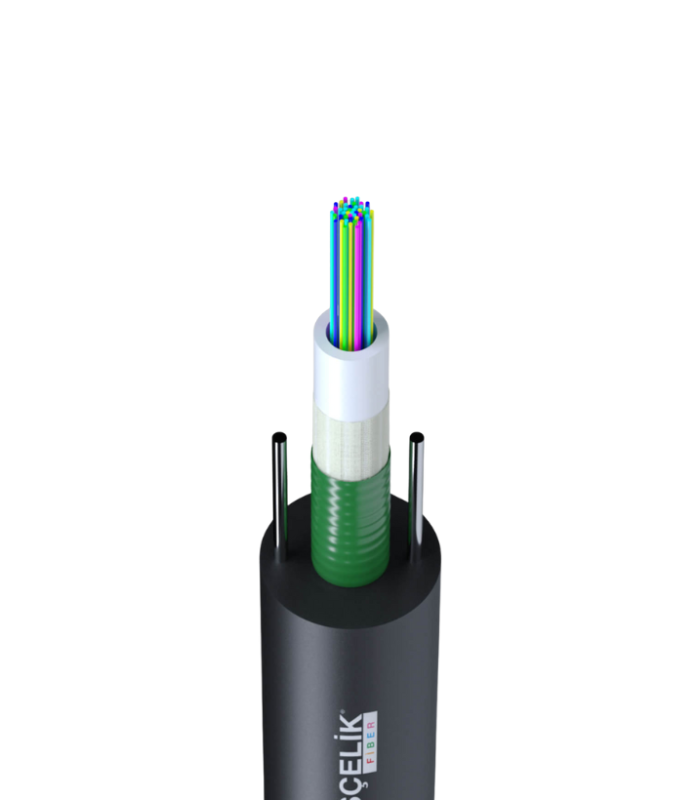 Single Tube Armored Fiber Optic Cable With Steel Wire